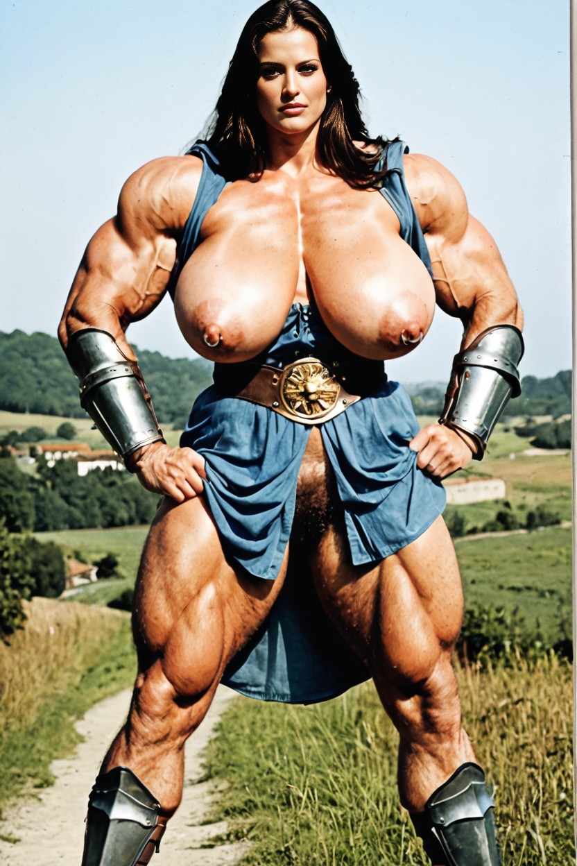 Hyper Breast, Medieval, Super Long Hair AI Porn