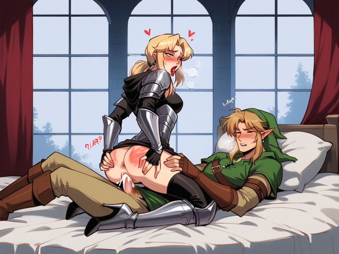 Human Woman, Blonde Hair, Heavy Plated Armor Hentai AI Porn
