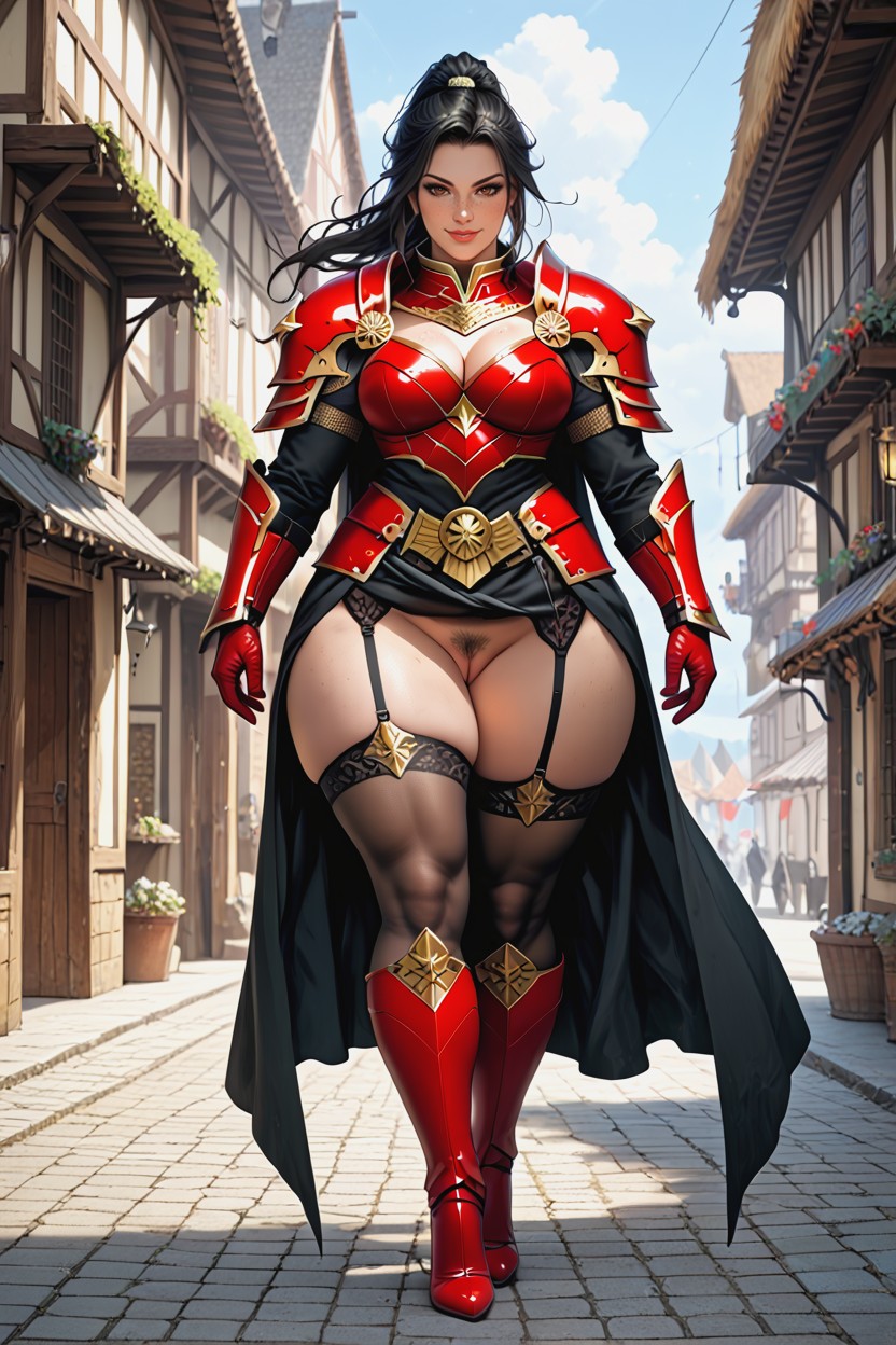 Hyper Hips, European Village, Heels AI Porn