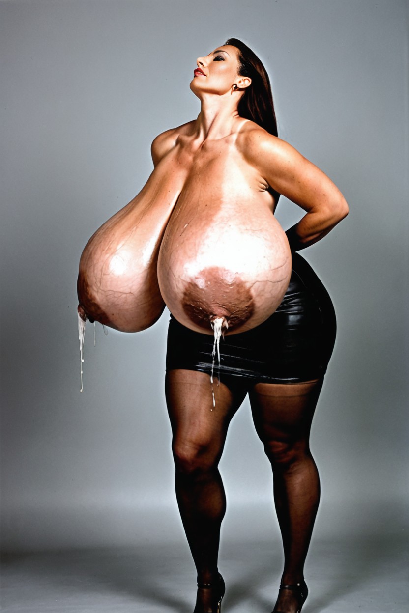 Full Body, Body Waist, Super Hyper Gigantic Huge Massive Saggy Tits AI Porn
