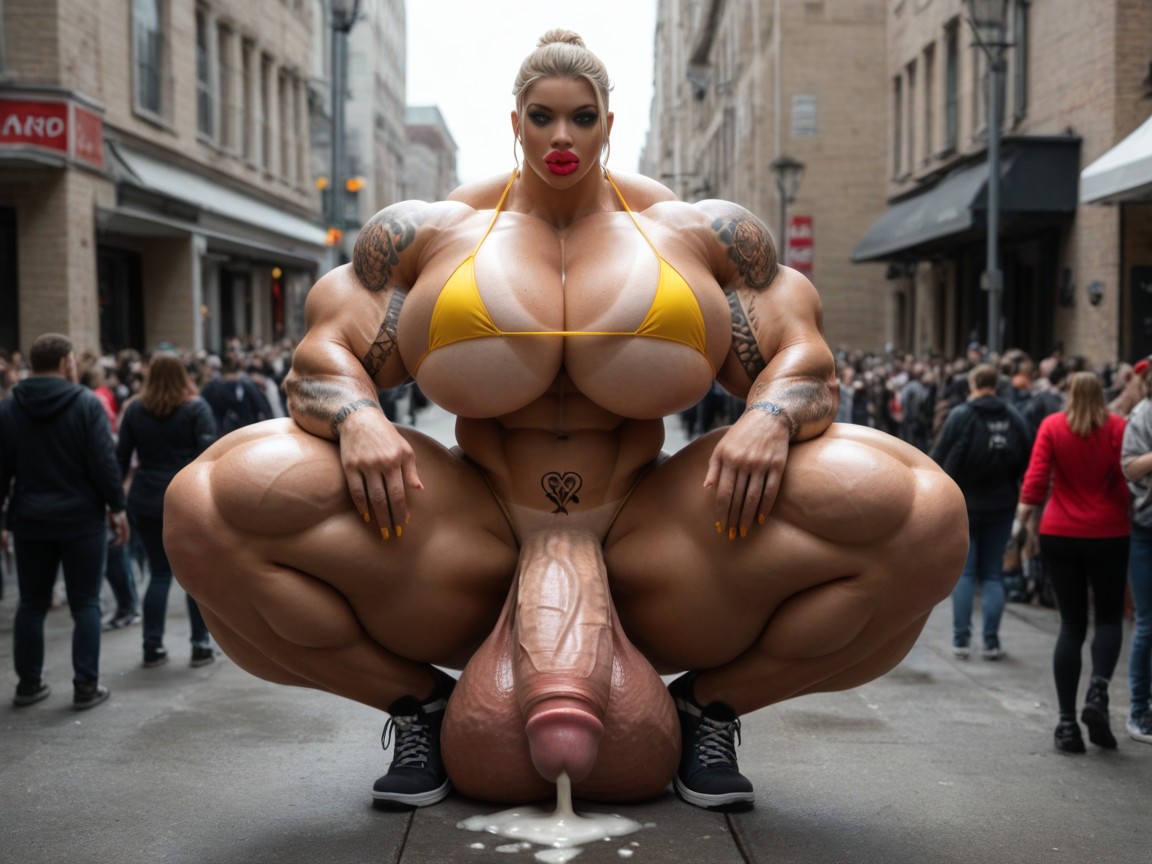 Women, Enormous Thighs, Growing Shemale AI Porn