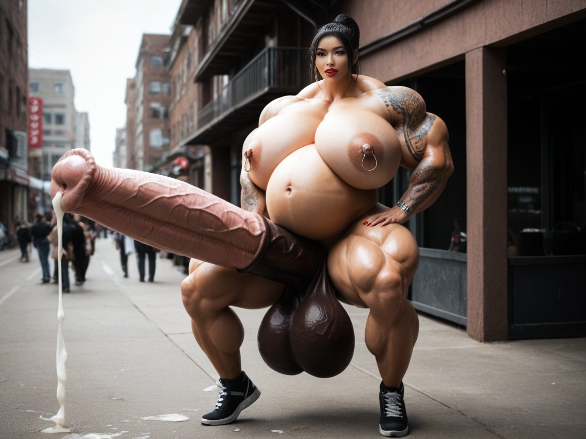Biggest Hyper Tickets Horsepenis, Gigantic Massive Hyper Horsepenis, Looking At Viewer Shemale AI Porn