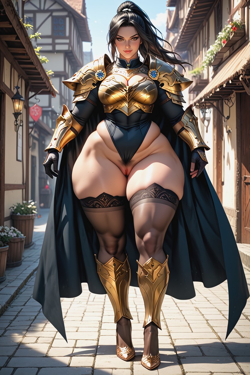 Freckles, Cape, Extremely Large Ass AI Porn