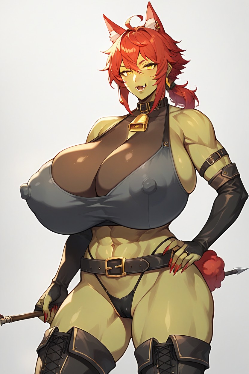 20+, Black Gloves, Earrings Hentai AI Porn