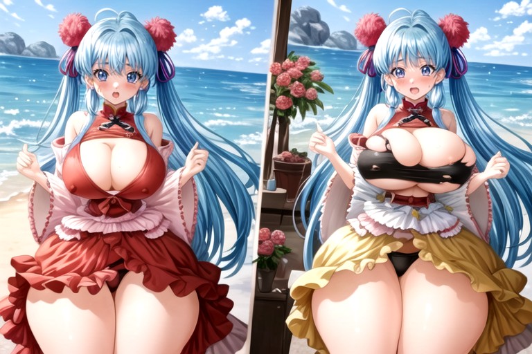 The Most Perfect Face, Hyper Mega Fat Ass Expansion, Expansion Mammaire Porno IA Hentai