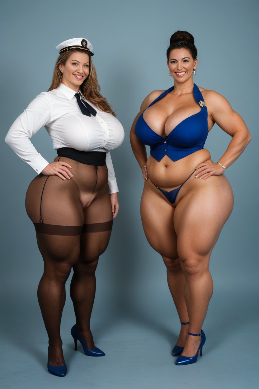 Giant Thighs, Pussy, Sexy Legs AI Porn