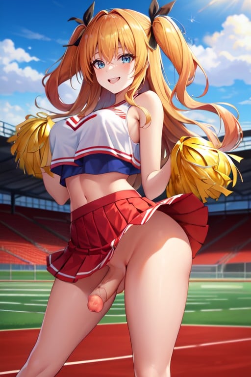 Medium Breasts, Perfect Skin, Futanari Hentai AI Porn