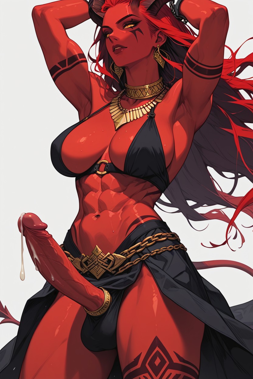 Royal Demon Futanari, Venite Cock, Under Skirt Hentai AI Porn