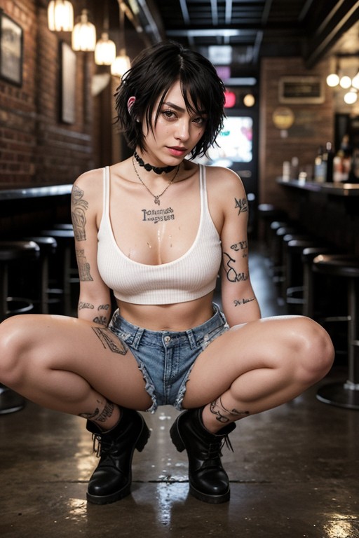Smoking A Cigarette, Cutest Girlfriend, Agachada Porno IA