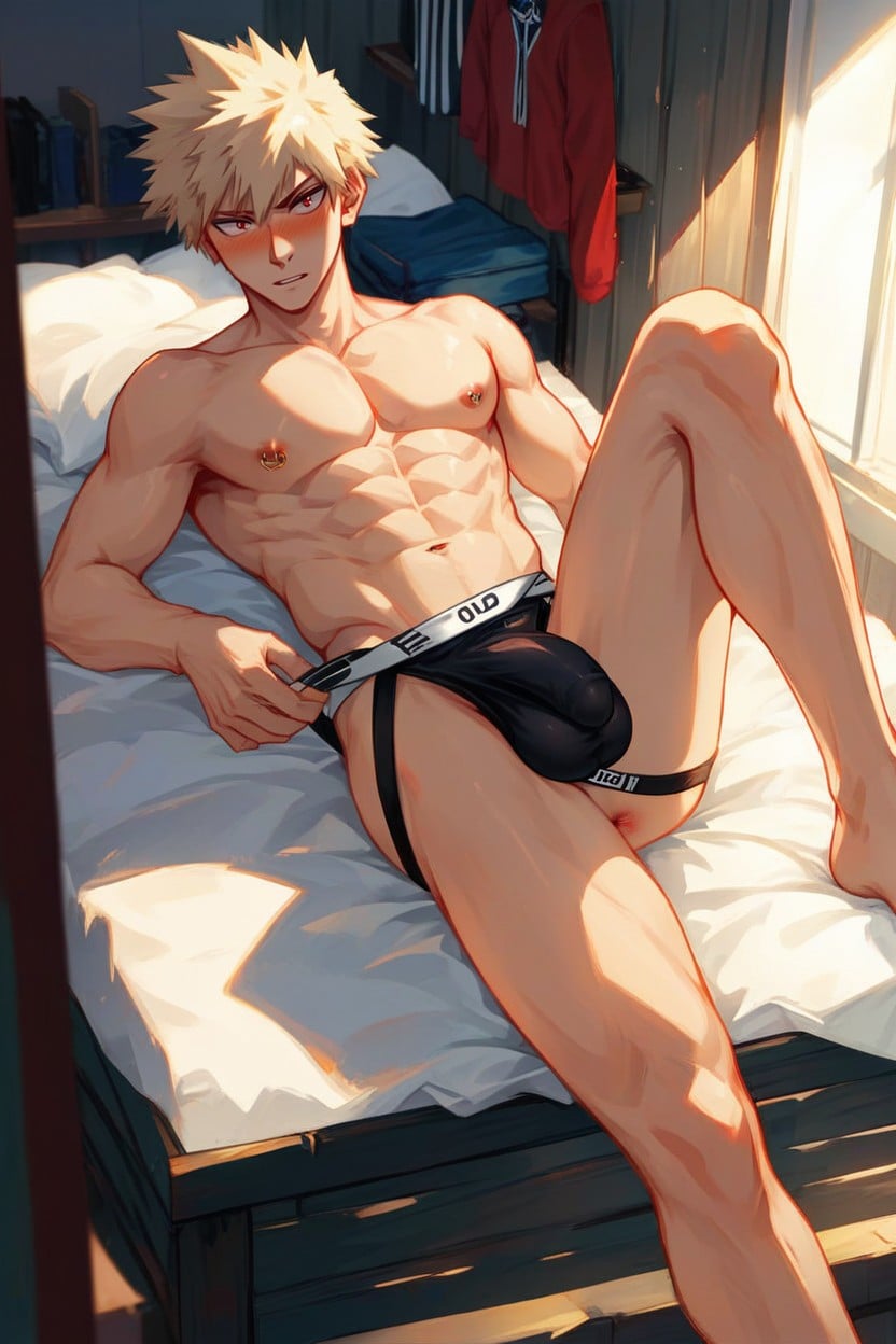 Jockstrap, Focus, Uncut AI Gay Porn