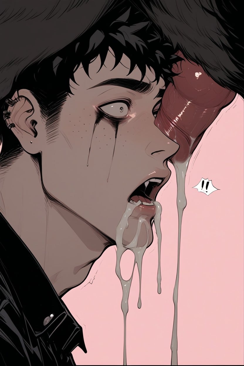 Gigantic Amount Of Cum On His Face, Izuku Midoriya, Text Hentai AI Porn