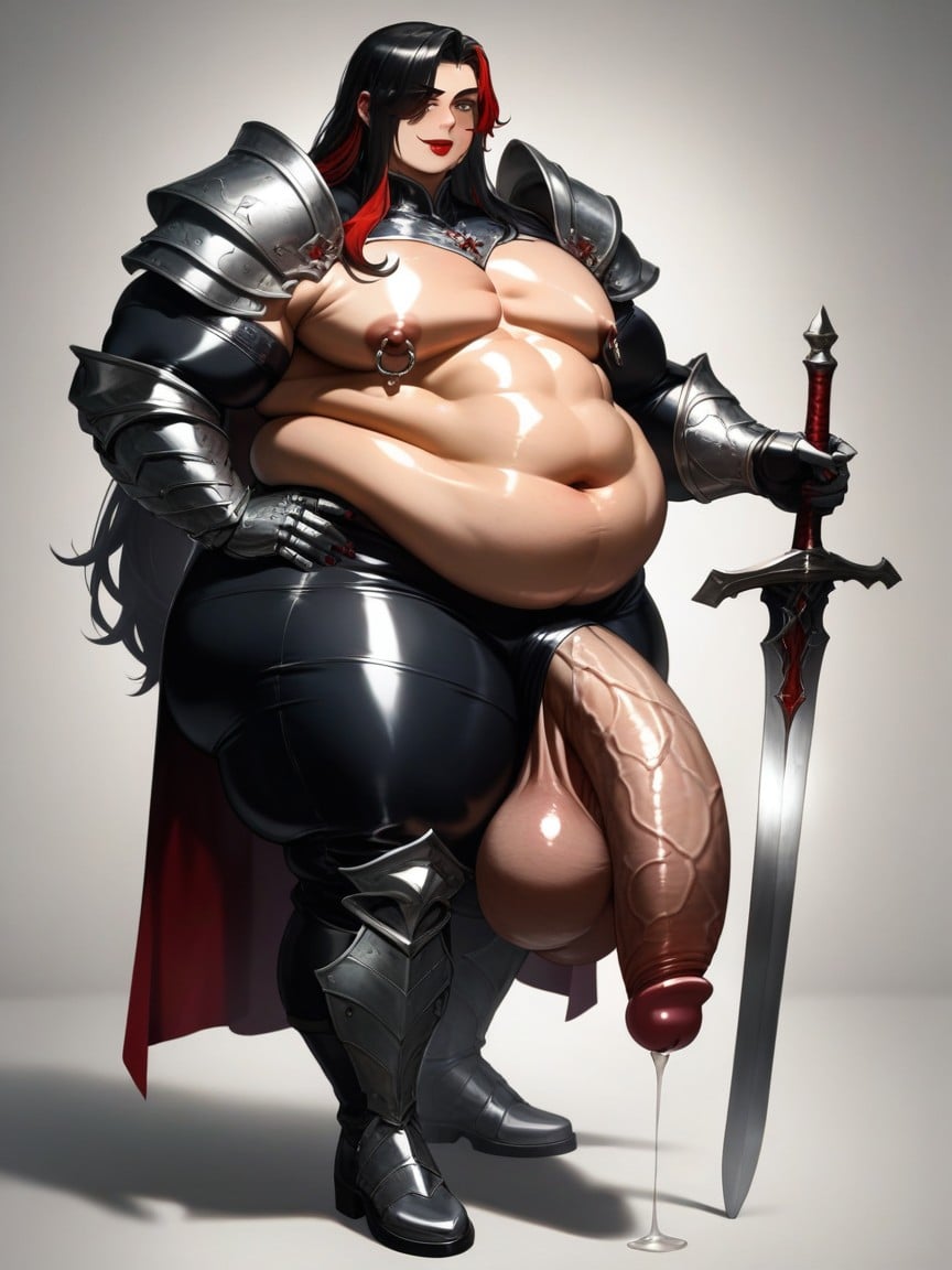 Fantasy Armor, Red Lipstick, Long Veiny Cock Porno gay IA