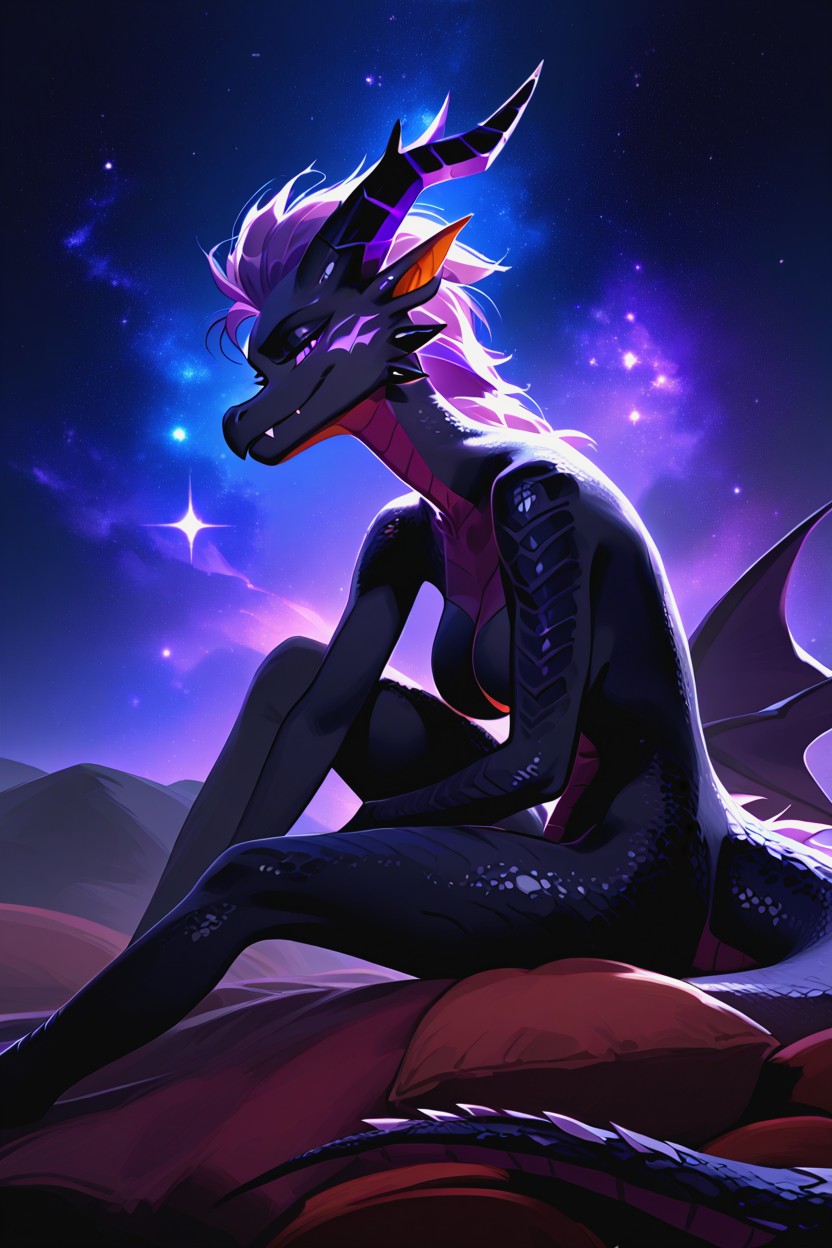 Seductive Pose, Breasts, Claws Furry IA