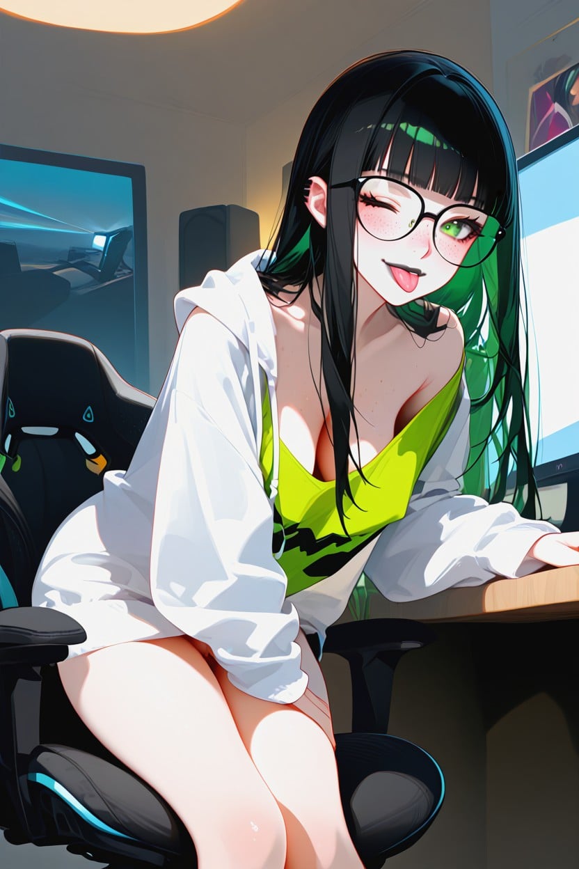 Bare Foot, 18+, Video Game Room Hentai AI Porn