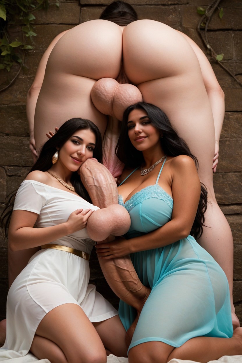 Horny, Black Hair, Extremely Beautiful Face AI Porn