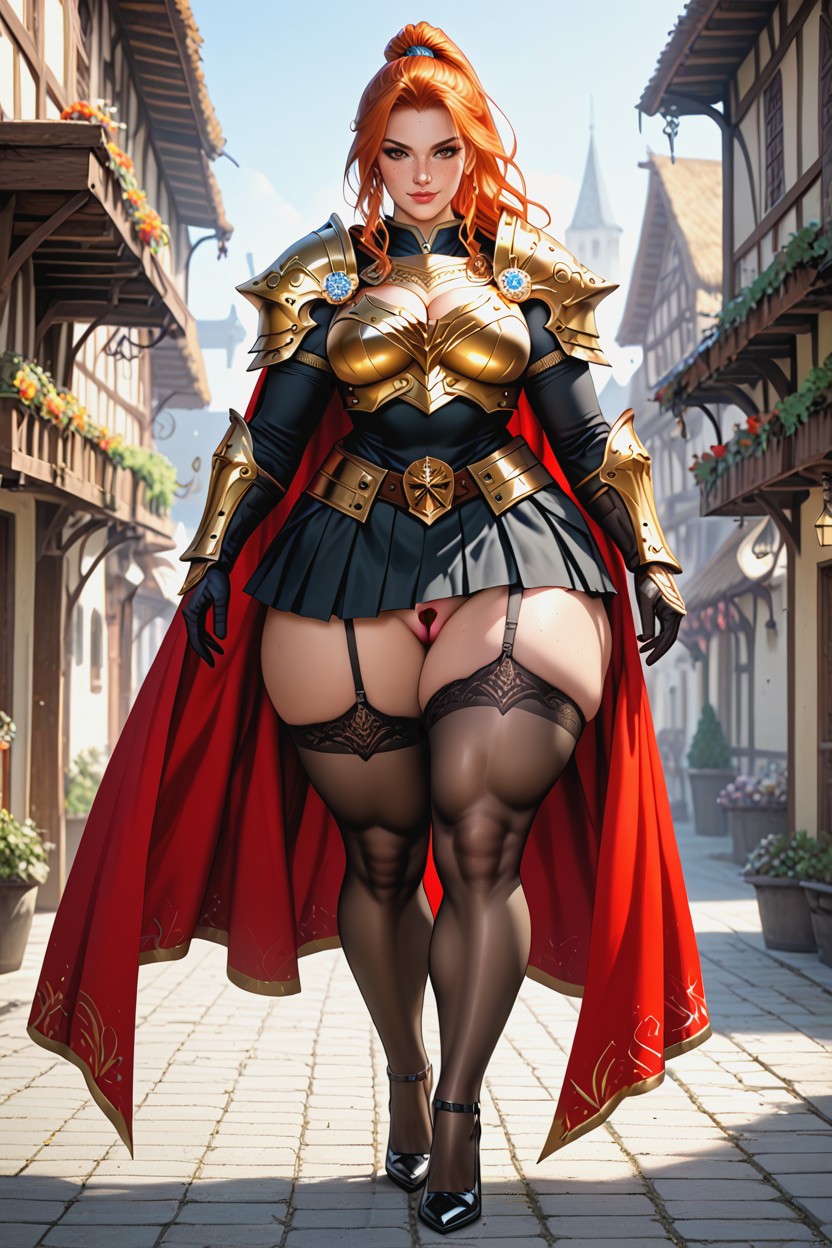 Seductive Smiling, Hyper Hips, Heels AI Porn