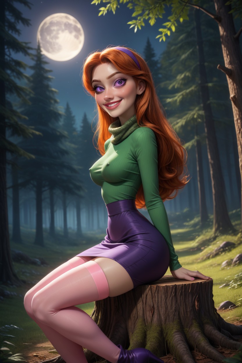 From Scooby Doo, Hyper Detailed Texture, Huge Eyes Hentai AI Porn