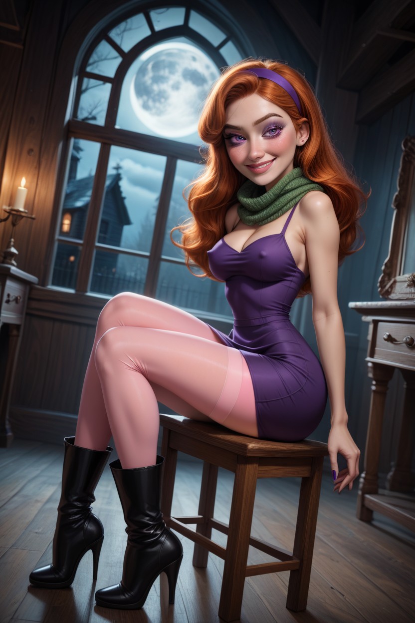 Plump Lips, Insanely Detailed Face, Spooky Hentai AI Porn