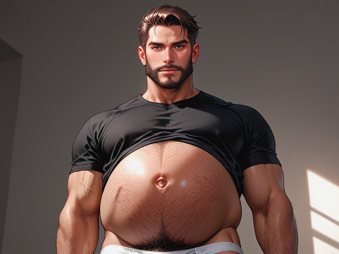Accurate Male Genitals Only, Hyper Realistic, Handsome Masculine Man AI Gay Porn