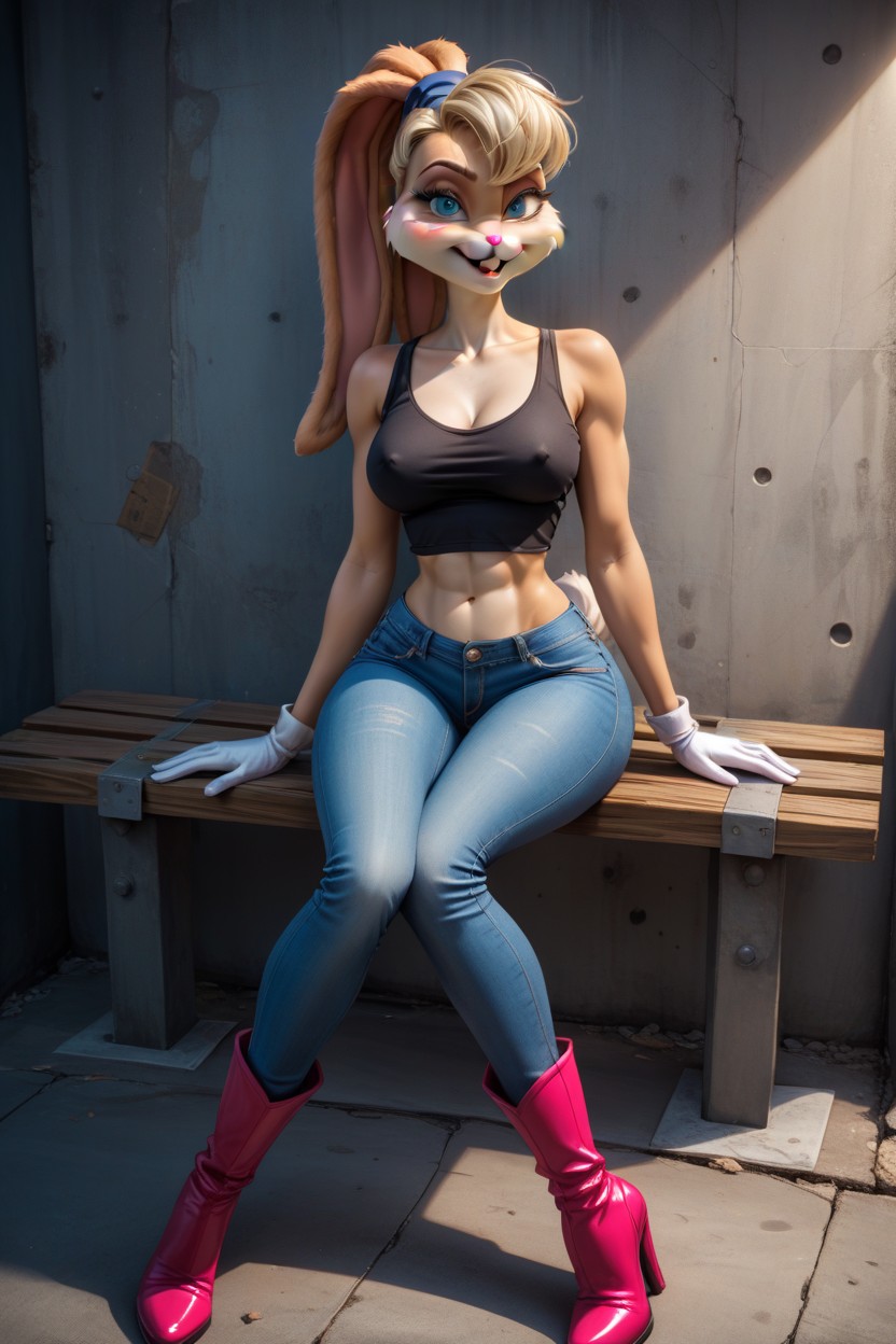 Gorgeous Hourglass Figure, Full Body In Focus, Snatched Waist Hentai AI Porn