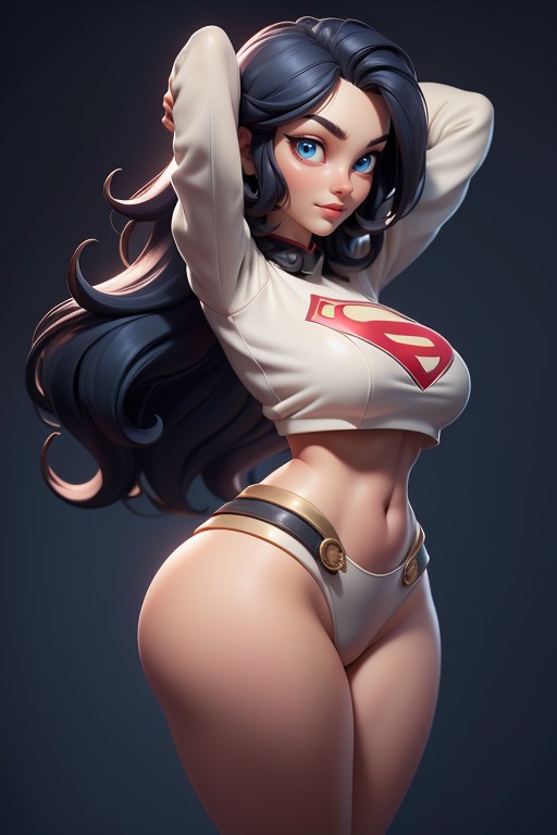 Massive Ass, Rear View, No Underwear Hentai AI Porn