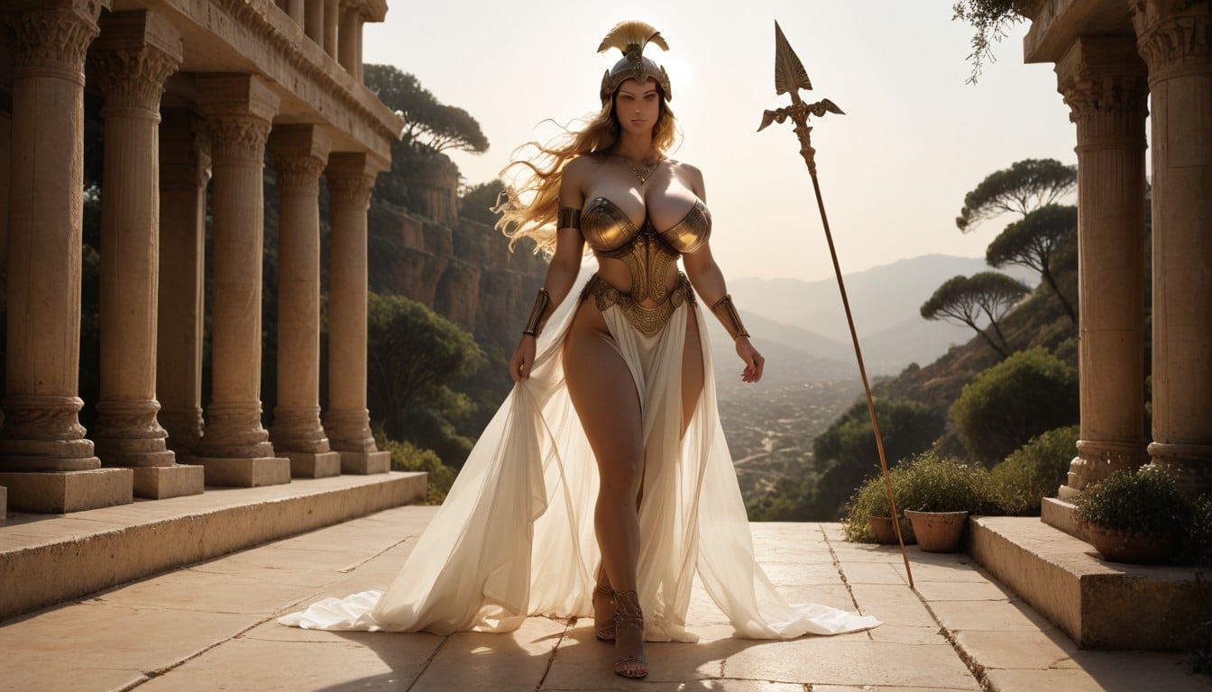 Elegant Armor, Beautiful, Thighs Exposed AI Porn