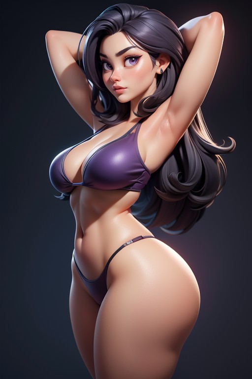 Rear View, Perfect Ass, Thick Thighs Hentai AI Porn
