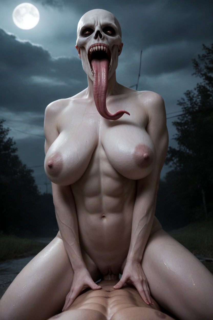 Evil Smile, Long Tongue, Abs Porno IA