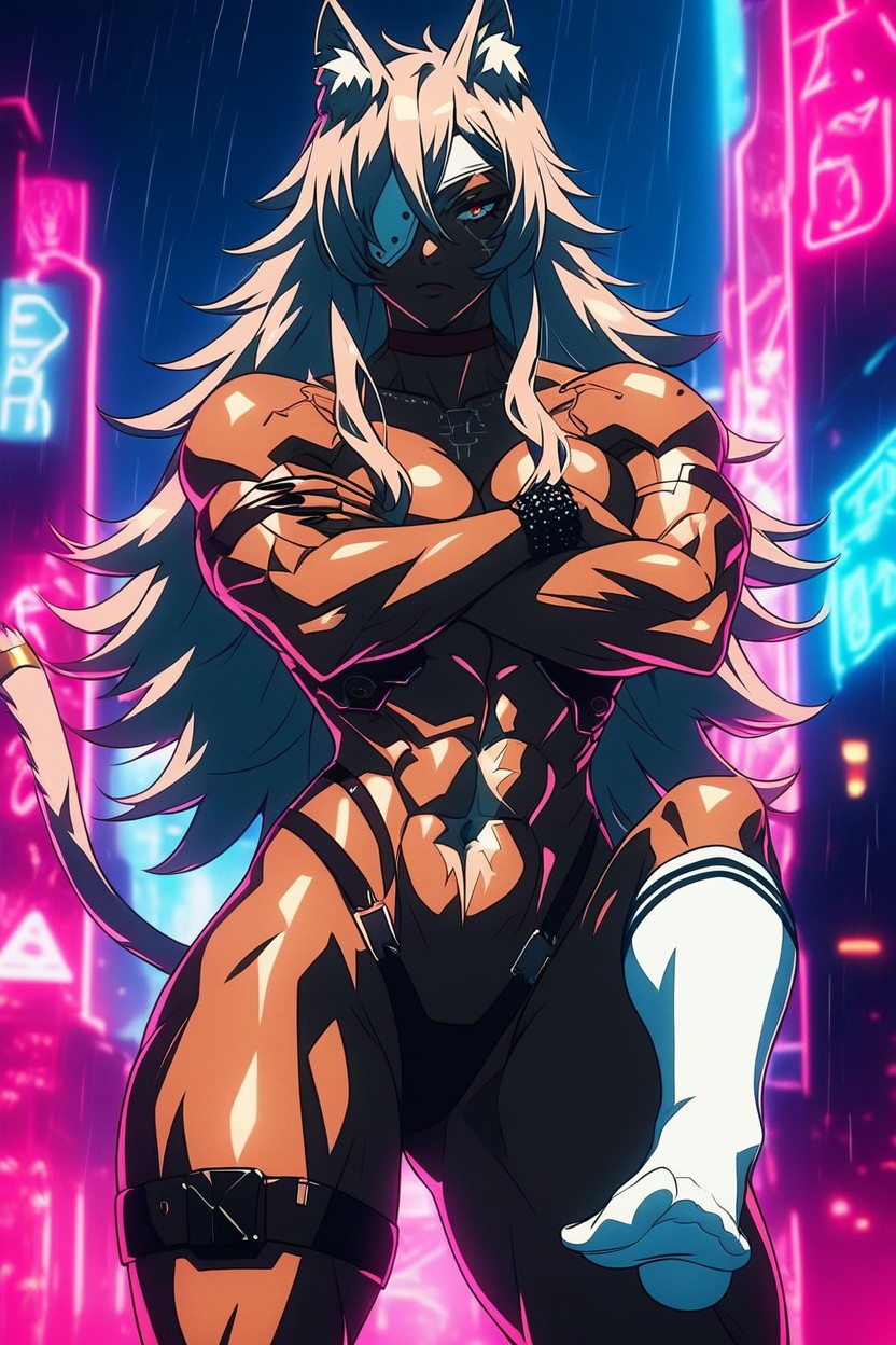 Staring At Viewer, Angry, Fully Naked Hentai AI Porn