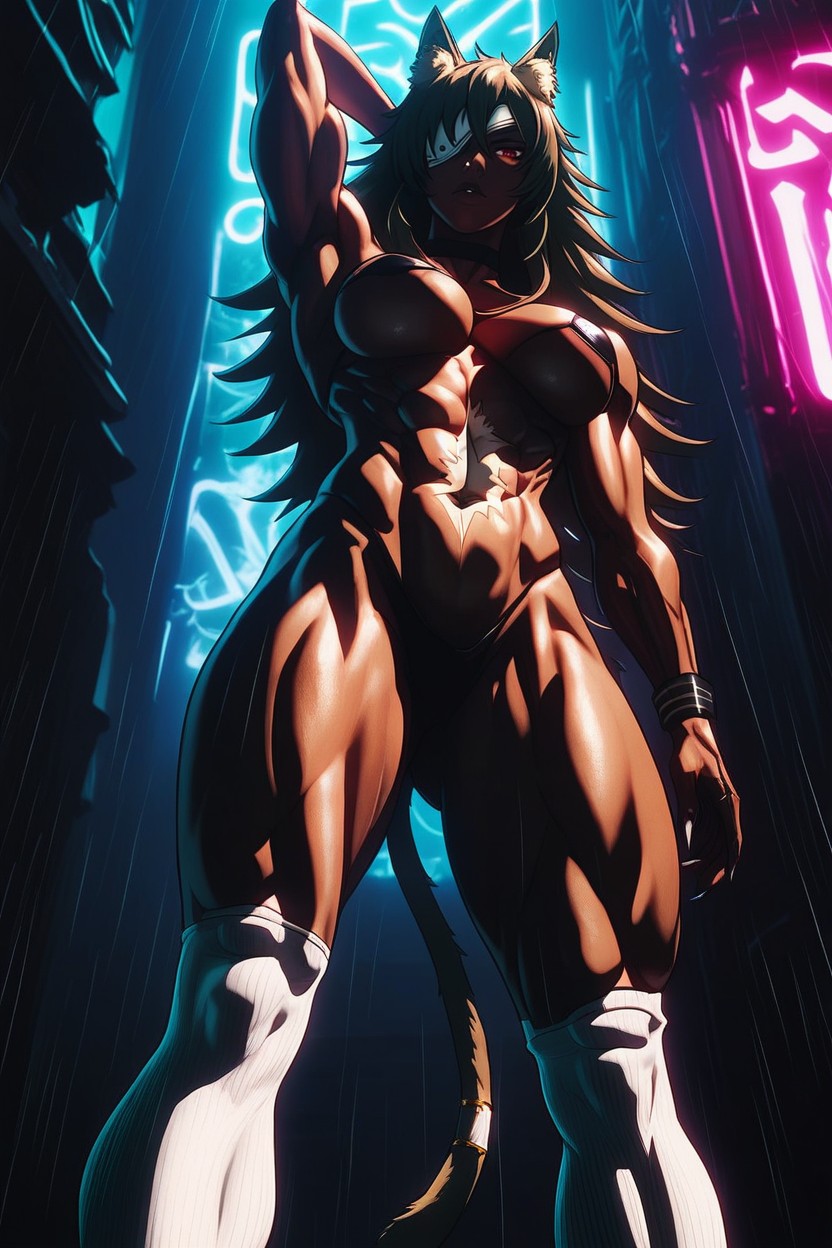Staring At Viewer, 25+, Very Muscular Legs Hentai AI Porn