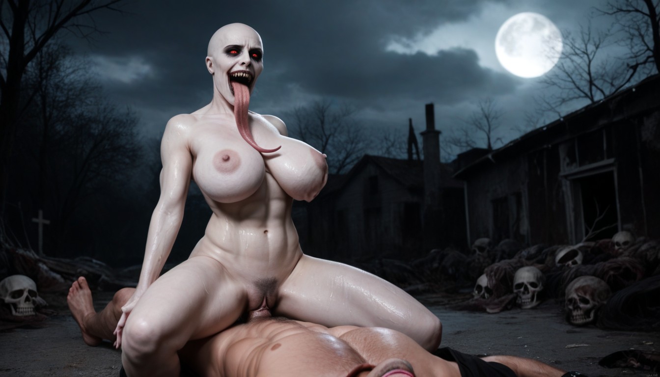 Pechos Caídos Gigantes, Head Lifted, Horror Porno IA