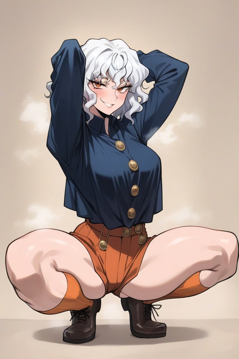 Arms Up, Full Body, Squatting Hentai AI Porn
