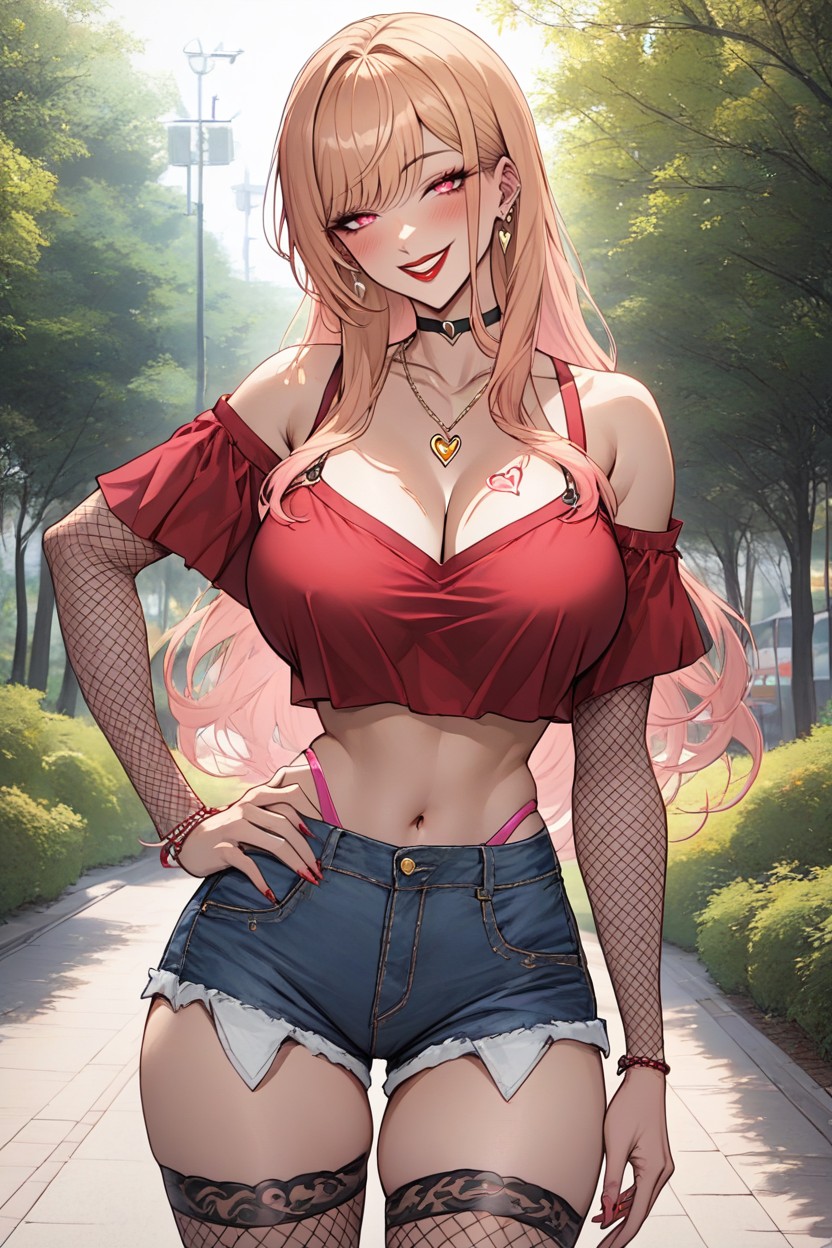 Left Hand On Hip, Soft Daylight, Narrowed Eyes Hentai AI Porn