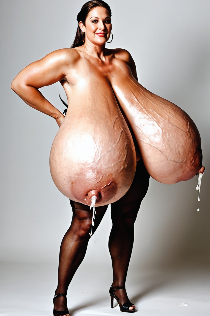 Full Body, Veins On Breasts, Massive Saggy Veiny Breasts AI Porn