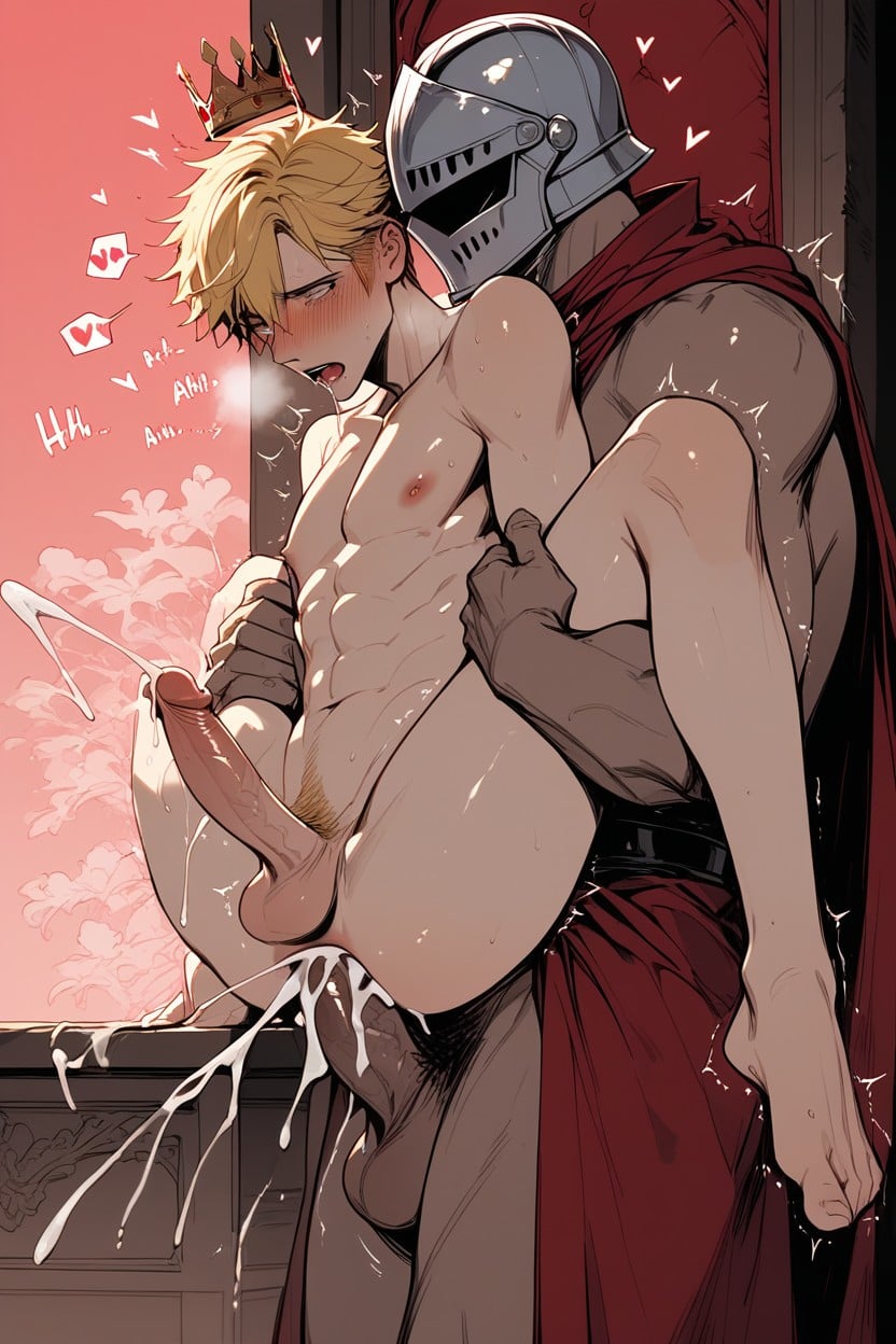 Love Hearts, King Wearing Crown, Spoken Hearts AI Gay Porn