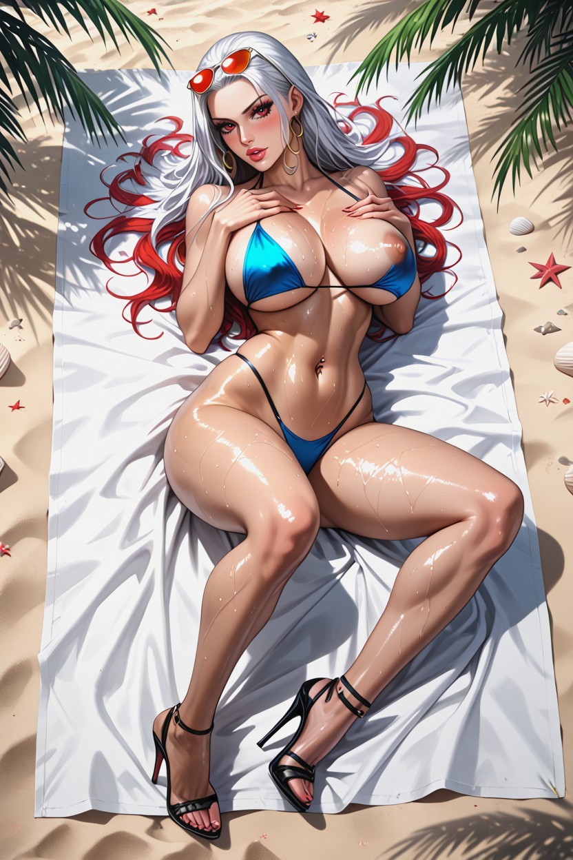 Legs Crossed, Ultra Horny, Nami From One Piece Hentai AI Porn