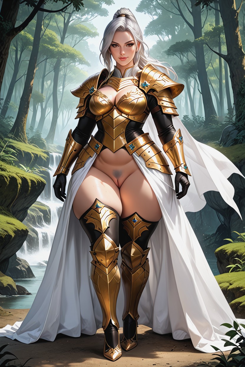 Skirt, Thick Thighs, Waist AI Porn