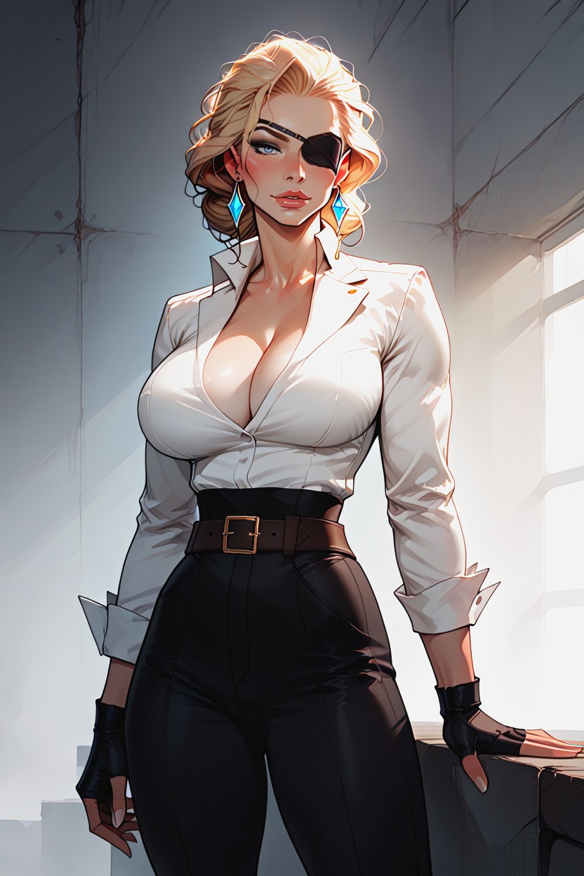 Model, Elegant And Curvy Figure, Voluptuous Female Hentai AI Porn