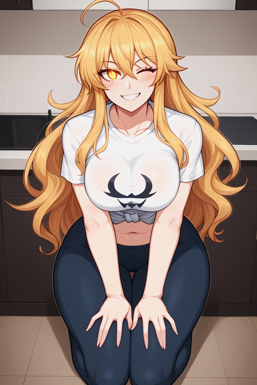 Long Boobs, Navel Exposed, 25+ AI Porn