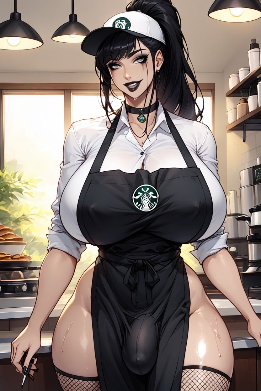 Black Apron, Breast Expansion, Voluptuous Hentai AI Porn