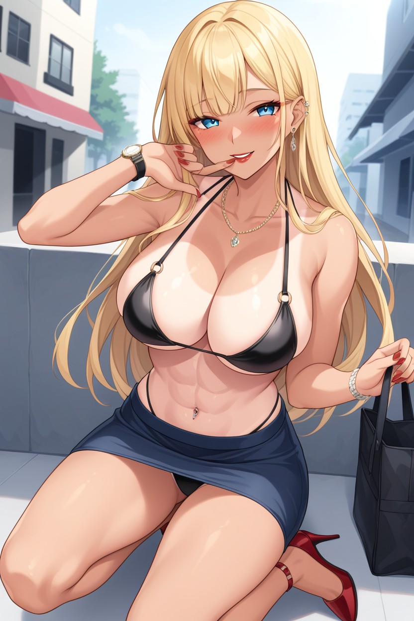 Fit, Ring On Fingers, Bikini Tan Lines AI Porn