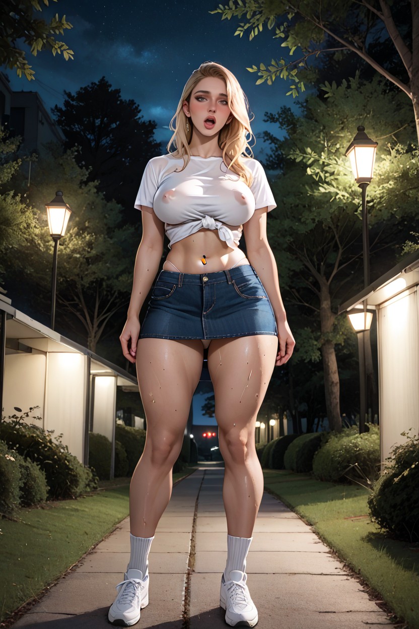 Perfect Anatomy, Cosplay, Behind A Tree Hentai AI Porn