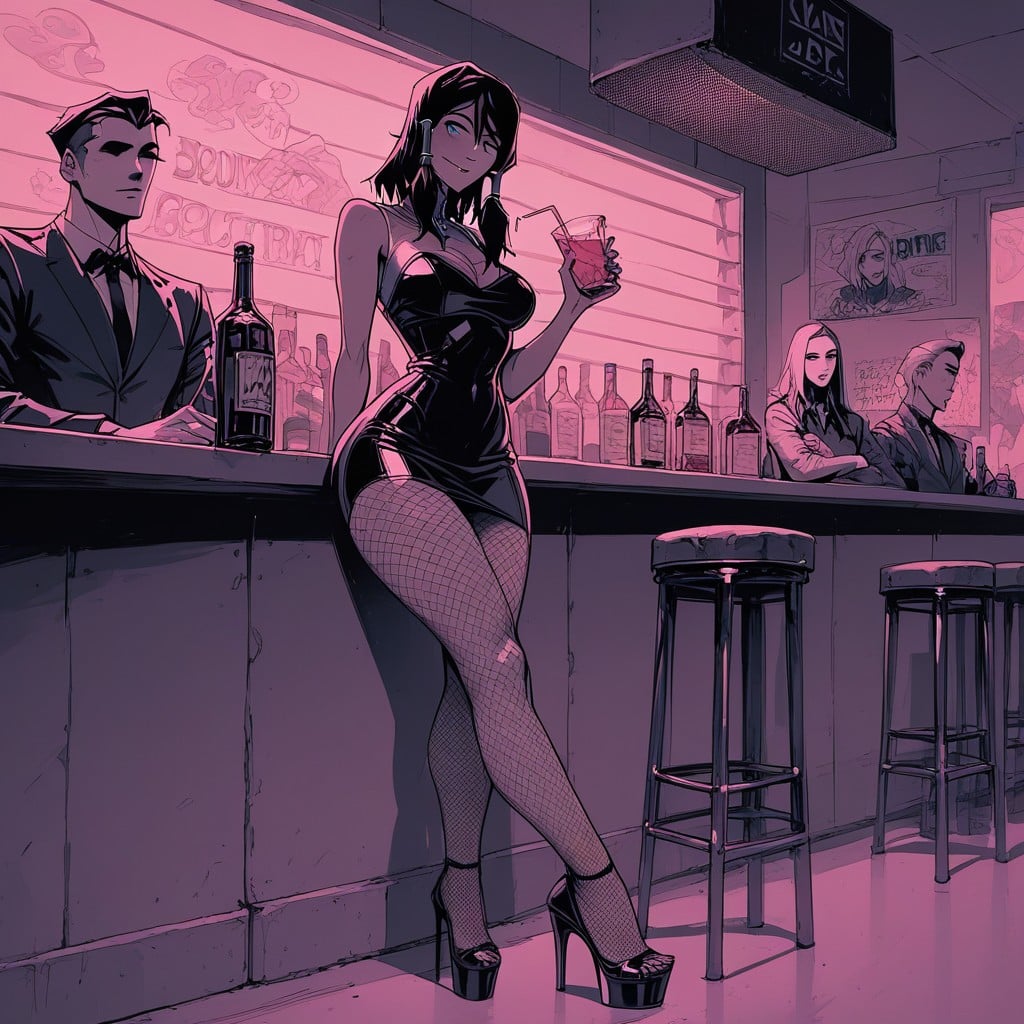 Thight Legs, Using Slut Fishnet, Dizzy Face Hentai AI Porn