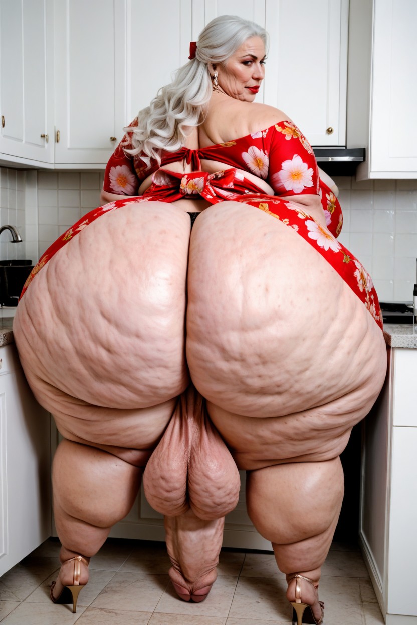 Plump Arms, Fat Saggy Arms, Curly AI Porn