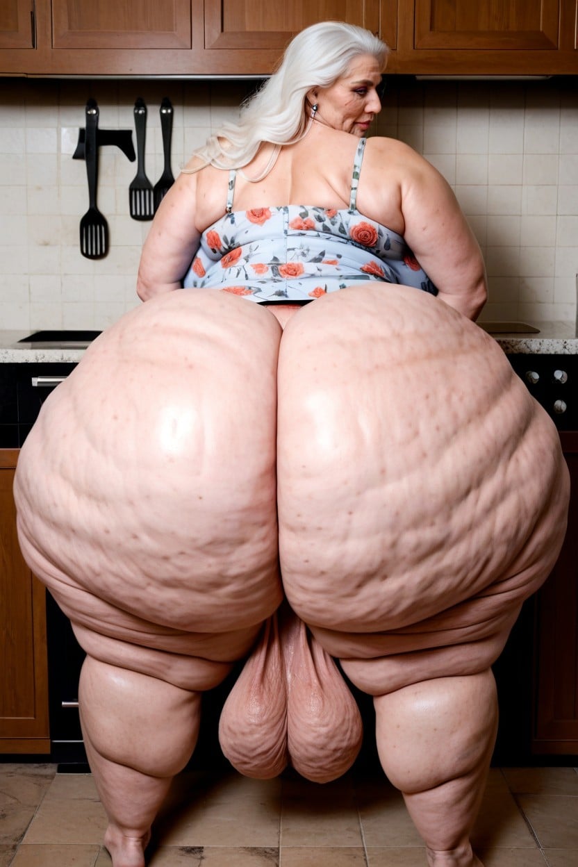 Extremely Large Ass, Ssbbw, Obese Flabby Fat AI Porn