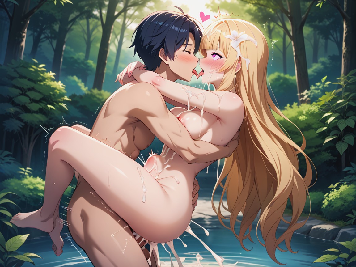 Massive Creampie, Horny, Grabbing Breasts Hentai AI Porn