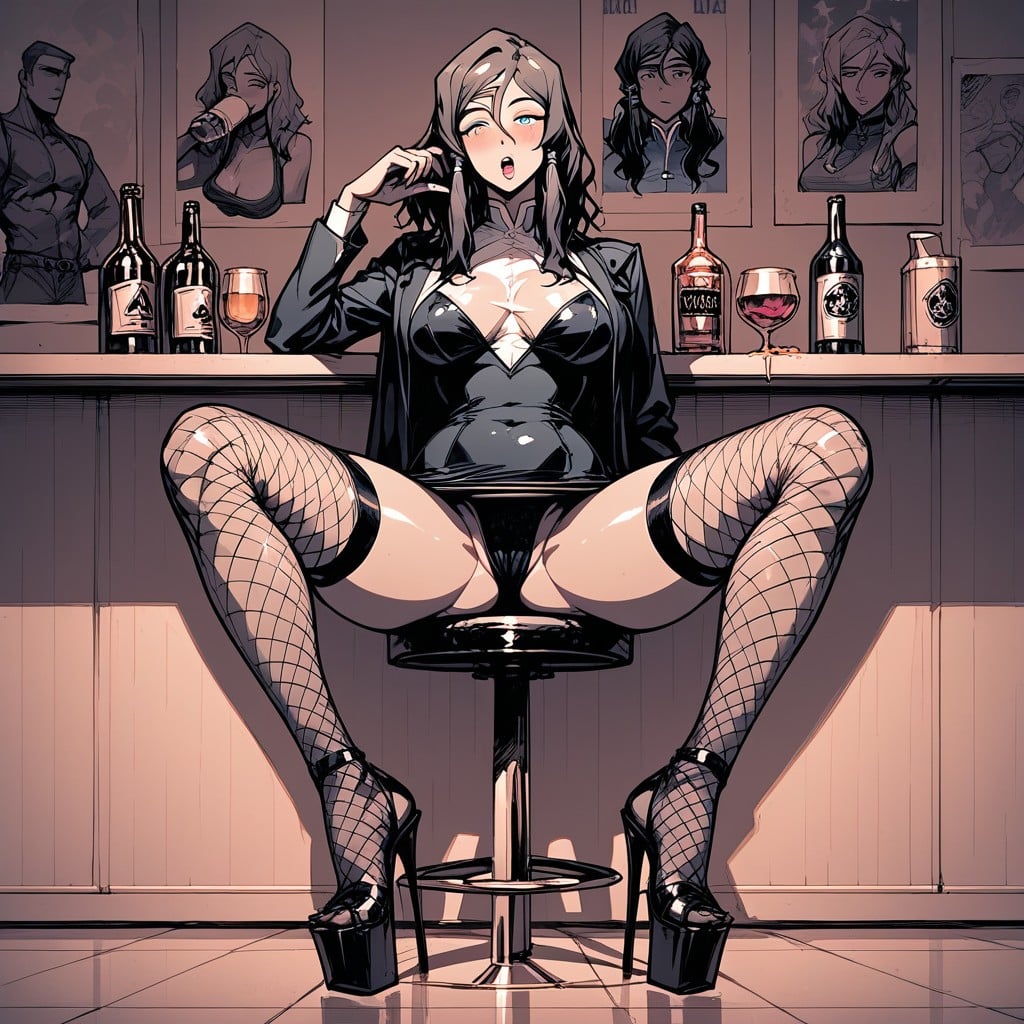 Passing Out, Fishnets, Drink Hentai AI Porn