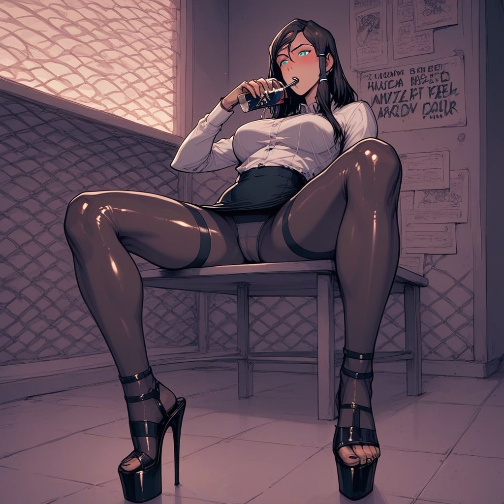 Medium Ass, Perfect Body, Slut Office Clothes Hentai AI Porn