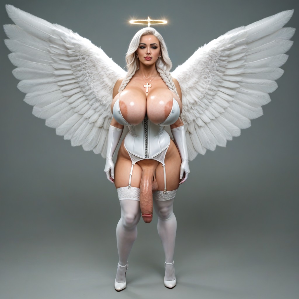 Tired Face, Front View, Photorealistic Shemale AI Porn