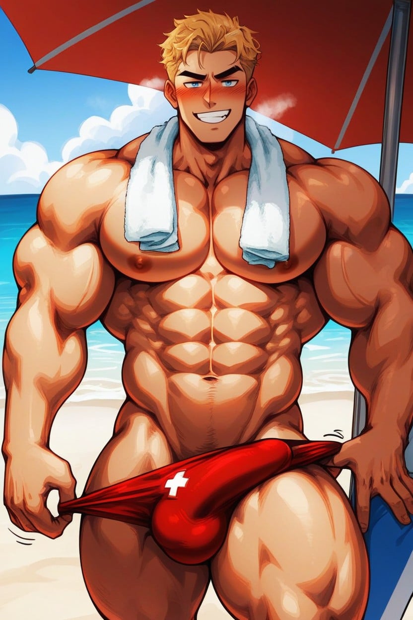 High Definition, Bulge, High Detail AI Gay Porn